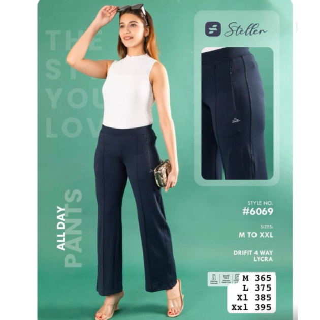 Pure Soft Cotton Track Pants For Girl's and Women's black